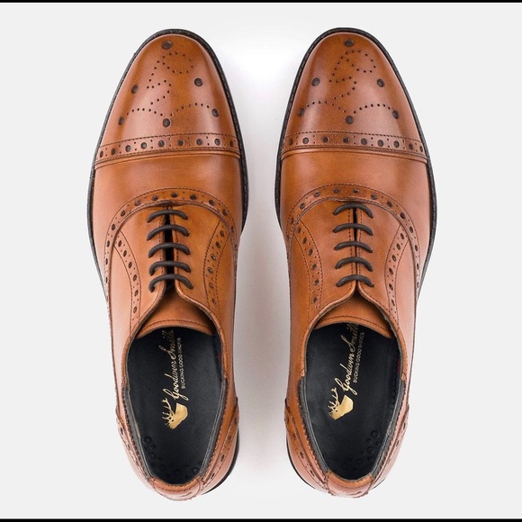 Men’s brogue shoes, Goodwin Smith, size US 9 / UK 8 - Picture 1 of 4